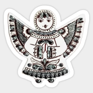 Ukraine christmas angel decor Sticker